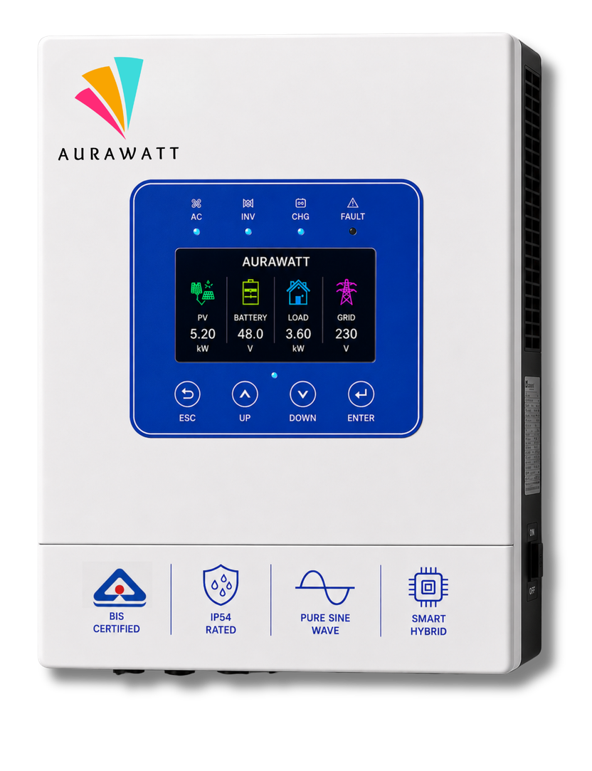 Aurawatt hybrid inverter at the centre of the energy system